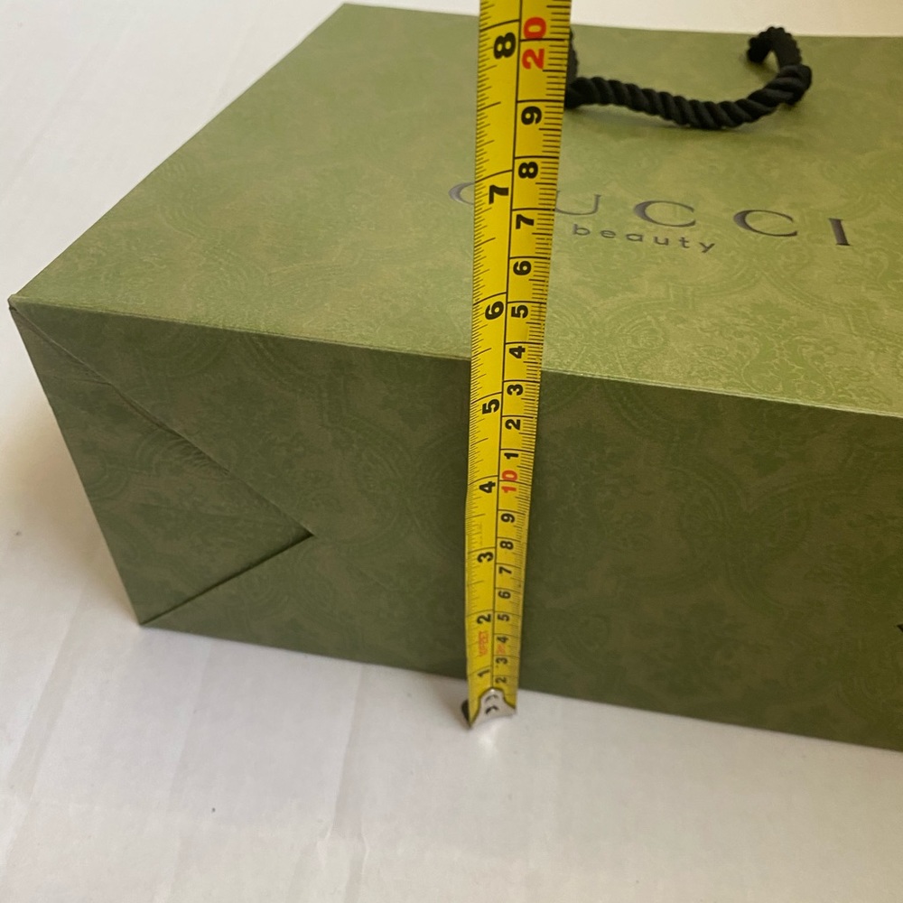 Gucci Green Paper Shopping Bag - Picture 6 of 8